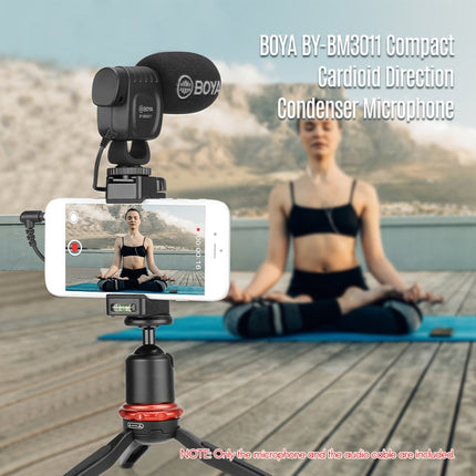 BOYA Portable Mini Condenser Live Show Video Recording Microphone for DSLR / Smart Phones-garmade.com