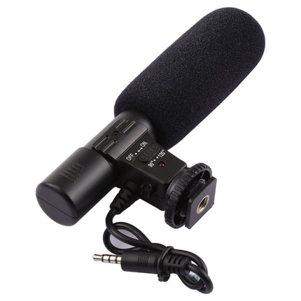 MIC-02 30-18000Hz Rate Sound Clear Stereo Microphone for Smartphone, Cable Length: 28cm-garmade.com