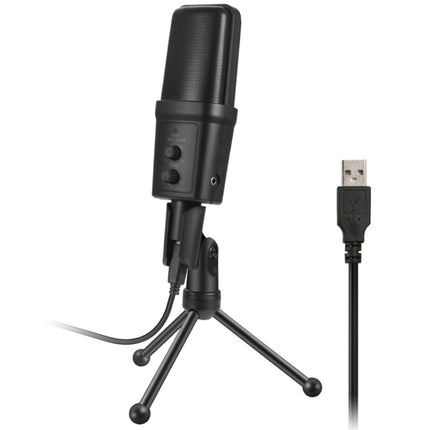 Yanmai SF-970 Professional Condenser Sound Recording Microphone with Tripod Holder & USB Cable , Cable Length: 1.8m(Black)-garmade.com