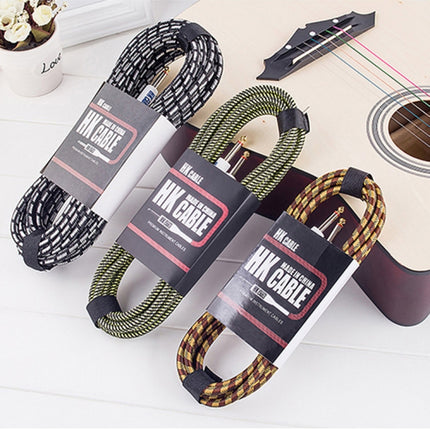 Wooden Guitar Bass Connection Cable Noise Reduction Audio Cable, Cable Length: 5m, Random Color Delivery-garmade.com