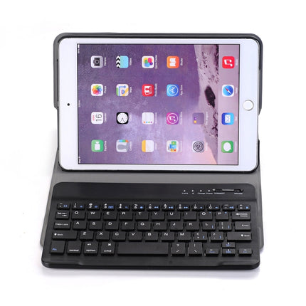 A03 for iPad mini 3 / 2 / 1 Universal Ultra-thin ABS Horizontal Flip Tablet Case + Bluetooth Keyboard(Black)-garmade.com
