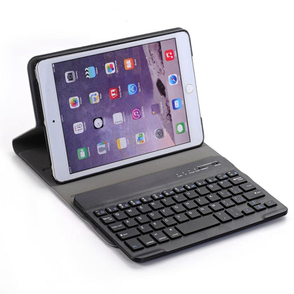 A03 for iPad mini 3 / 2 / 1 Universal Ultra-thin ABS Horizontal Flip Tablet Case + Bluetooth Keyboard(Black)-garmade.com