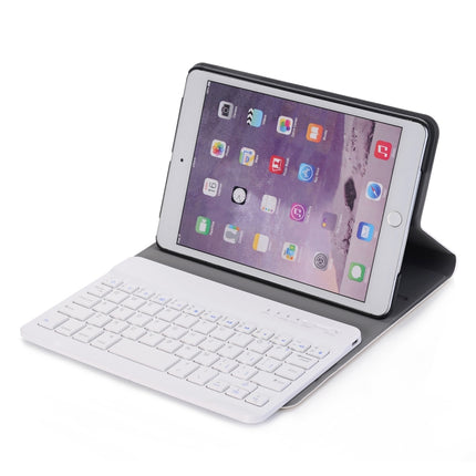 A03 for iPad mini 3 / 2 / 1 Universal Ultra-thin ABS Horizontal Flip Tablet Case + Bluetooth Keyboard(Gold)-garmade.com