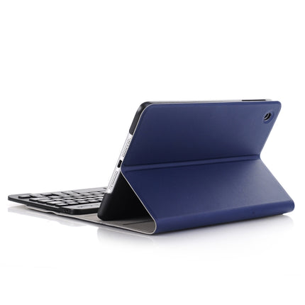 A03 for iPad mini 3 / 2 / 1 Universal Ultra-thin ABS Horizontal Flip Tablet Case + Bluetooth Keyboard(Blue)-garmade.com