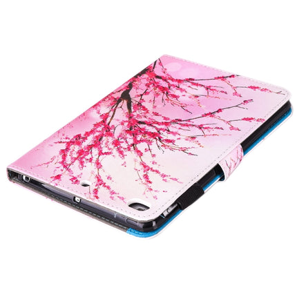 For iPad mini 4 / 3 / 2 / 1 Painting Peach Blossom Pattern Horizontal Flip Leather Case with Holder & Wallet & Card Slots & Pen Slot-garmade.com