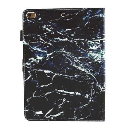 For iPad mini 4 / mini 3 / mini 2 / mini Universal Black Marble Pattern Horizontal Flip Leather Protective Case with Holder & Card Slots & Sleep-garmade.com