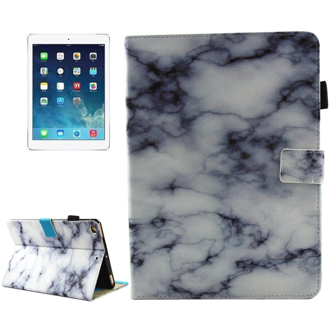 For iPad mini 4 / mini 3 / mini 2 / mini Universal Black and White Marble Pattern Horizontal Flip Leather Protective Case with Holder & Card Slots & Sleep-garmade.com