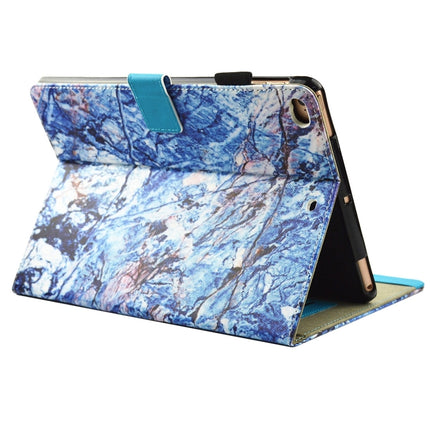 For iPad mini 4 / mini 3 / mini 2 / mini Universal Blue Marble Pattern Horizontal Flip Leather Protective Case with Holder & Card Slots & Sleep-garmade.com