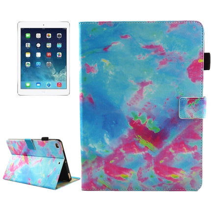 For iPad mini 4 / mini 3 / mini 2 / mini Universal Blue and Pink Marble Pattern Horizontal Flip Leather Protective Case with Holder & Card Slots & Sleep-garmade.com