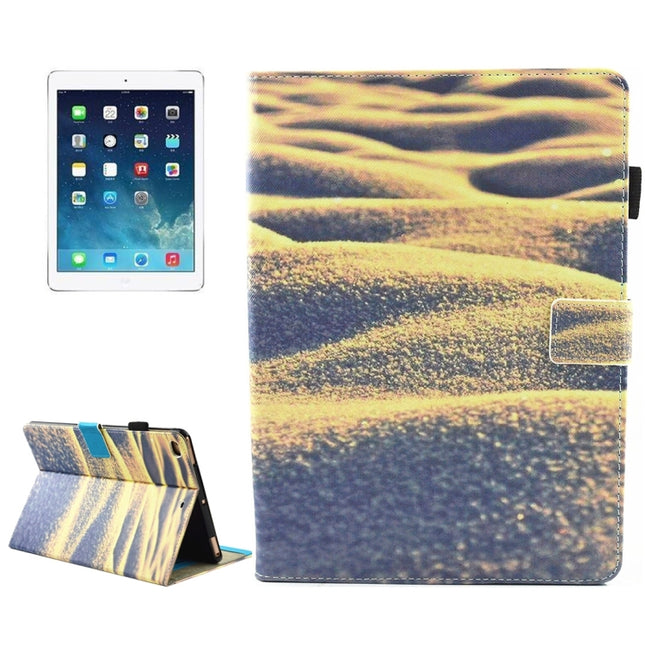 For iPad mini 4 / mini 3 / mini 2 / mini Universal Desert Pattern Horizontal Flip Leather Protective Case with Holder & Card Slots & Sleep-garmade.com