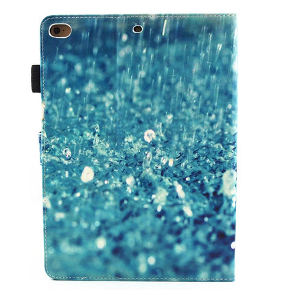 For iPad mini 4 / mini 3 / mini 2 / mini Universal Raindrop Pattern Horizontal Flip Leather Protective Case with Holder & Card Slots & Sleep-garmade.com