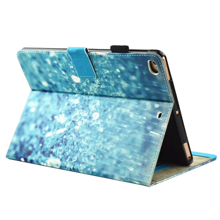For iPad mini 4 / mini 3 / mini 2 / mini Universal Raindrop Pattern Horizontal Flip Leather Protective Case with Holder & Card Slots & Sleep-garmade.com