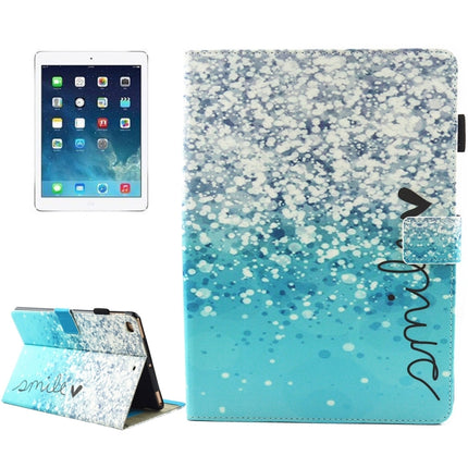 For iPad mini 4 / mini 3 / mini 2 / mini Universal Smile Pattern Horizontal Flip Leather Protective Case with Holder & Card Slots & Sleep-garmade.com