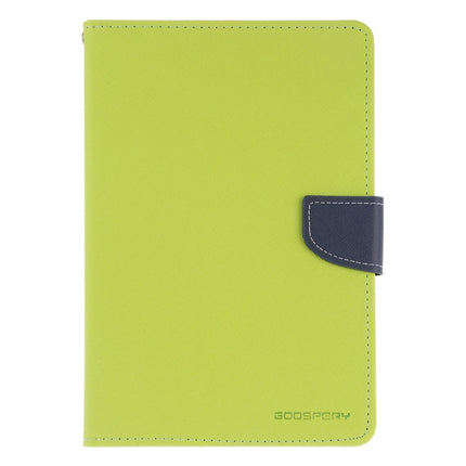 GOOSPERY FANCY DIARY Horizontal Flip Leather Case for iPad Mini (2019), with Holder & Card Slots & Wallet (Green)-garmade.com
