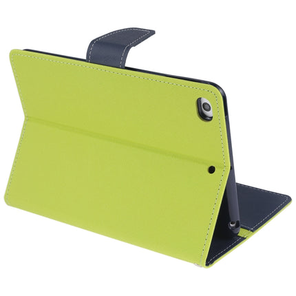 GOOSPERY FANCY DIARY Horizontal Flip Leather Case for iPad Mini (2019), with Holder & Card Slots & Wallet (Green)-garmade.com