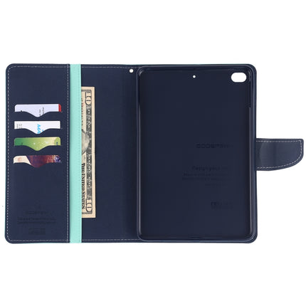 GOOSPERY FANCY DIARY Horizontal Flip Leather Case for iPad Mini (2019), with Holder & Card Slots & Wallet (Mint Green)-garmade.com