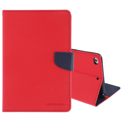 GOOSPERY FANCY DIARY Horizontal Flip Leather Case for iPad Mini (2019), with Holder & Card Slots & Wallet (Red)-garmade.com