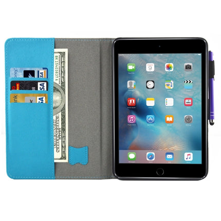 For iPad mini 4 / 3 / 2 / 1 Lucky Clove Pattern Horizontal Flip Leather Case with Holder & Wallet & Card Slots & Sleep / Wake-up Function & Pen Slot-garmade.com