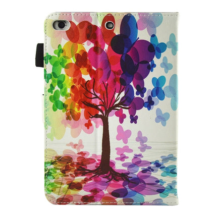 For iPad mini 4 / 3 / 2 / 1 Butterfly Tree Pattern Horizontal Flip Leather Case with Holder & Wallet & Card Slots & Sleep / Wake-up Function & Pen Slot-garmade.com