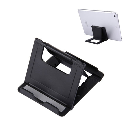 Universal Foldable Mini Phone Holder Stand, Size: 8.3 x 7.1 x 0.7 cm, For iPhone, Samsung, Huawei, Xiaomi, HTC and Other Smartphone, Tablets(Black)-garmade.com