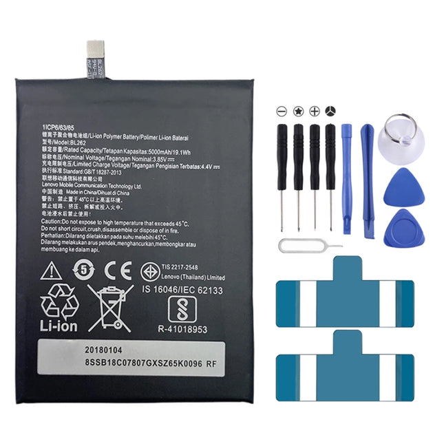 5000mAh BL262 for Lenovo P2 Li-Polymer Battery-garmade.com