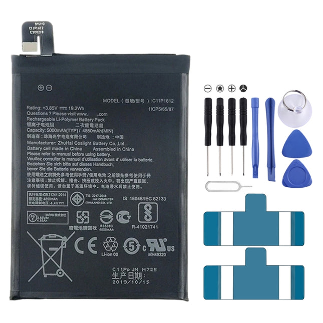 5000mAh C11p1612 Li-Polymer Battery for Asus Zenfone 4 Max Pro / Zenfone 4 Max Plus / Zenfone 3 Zoom ZE553KL-garmade.com