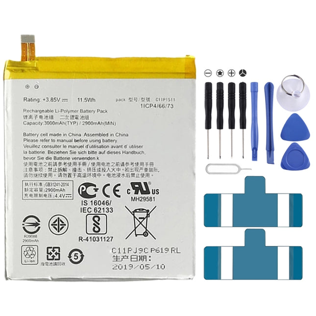 2900mAh C11P1511 for Asus ZenFone 3 ZE552KL Li-Polymer Battery-garmade.com