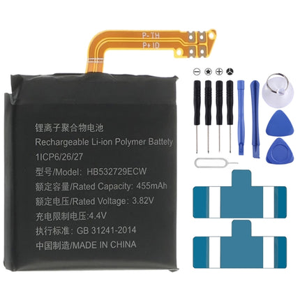 455mAh HB532729ECW for Huawei Watch GT 2 46mm Li-Polymer Battery-garmade.com