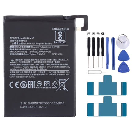 5400mAh BM51 for Xiaomi Mi Max 3 Li-Polymer Battery-garmade.com