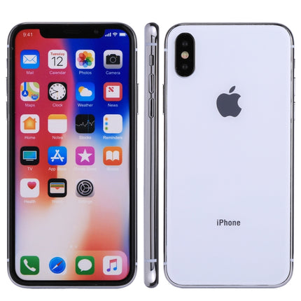 For iPhone X Color Screen Non-Working Fake Dummy Display Model(White)-garmade.com