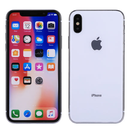 For iPhone X Color Screen Non-Working Fake Dummy Display Model(White)-garmade.com