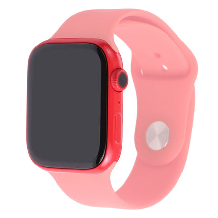 For Apple Watch Series 7 41mm Black Screen Non-Working Fake Dummy Display Model, For Photographing Watch-strap, No Watchband (Red)-garmade.com