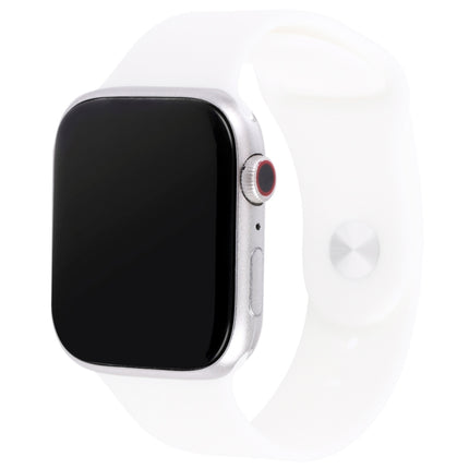 For Apple Watch Series 7 41mm Black Screen Non-Working Fake Dummy Display Model, For Photographing Watch-strap, No Watchband (Silver)-garmade.com