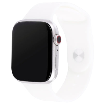 For Apple Watch Series 7 45mm Black Screen Non-Working Fake Dummy Display Model, For Photographing Watch-strap, No Watchband (Silver)-garmade.com