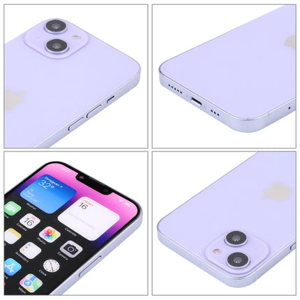 For iPhone 14 Color Screen Non-Working Fake Dummy Display Model(Purple)-garmade.com