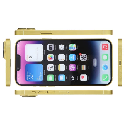 For iPhone 14 Color Screen Non-Working Fake Dummy Display Model(Yellow)-garmade.com