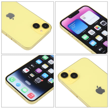 For iPhone 14 Color Screen Non-Working Fake Dummy Display Model(Yellow)-garmade.com