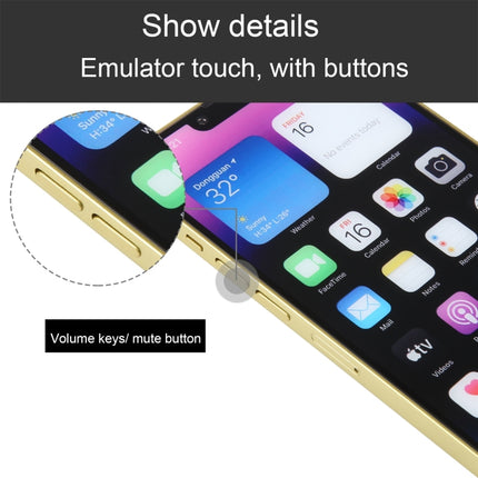 For iPhone 14 Color Screen Non-Working Fake Dummy Display Model(Yellow)-garmade.com