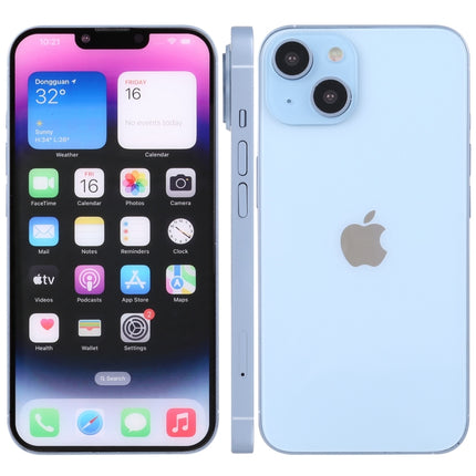 For iPhone 14 Plus Color Screen Non-Working Fake Dummy Display Model (Blue)-garmade.com