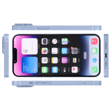 For iPhone 14 Plus Color Screen Non-Working Fake Dummy Display Model (Blue)-garmade.com