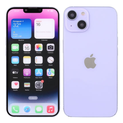 For iPhone 14 Plus Color Screen Non-Working Fake Dummy Display Model (Purple)-garmade.com