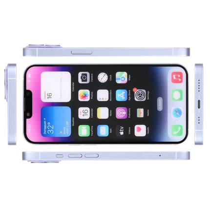 For iPhone 14 Plus Color Screen Non-Working Fake Dummy Display Model (Purple)-garmade.com