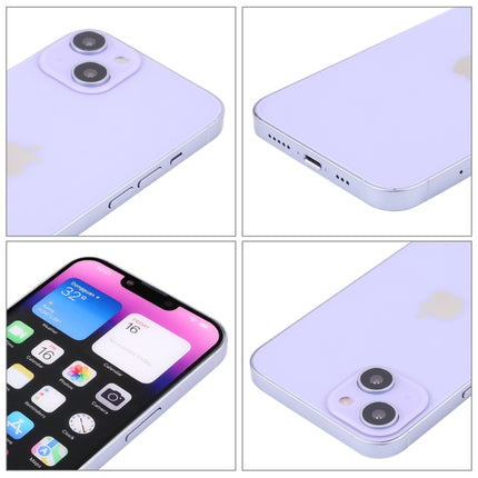 For iPhone 14 Plus Color Screen Non-Working Fake Dummy Display Model (Purple)-garmade.com