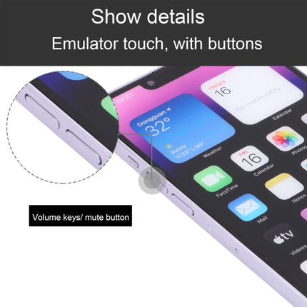 For iPhone 14 Plus Color Screen Non-Working Fake Dummy Display Model (Purple)-garmade.com