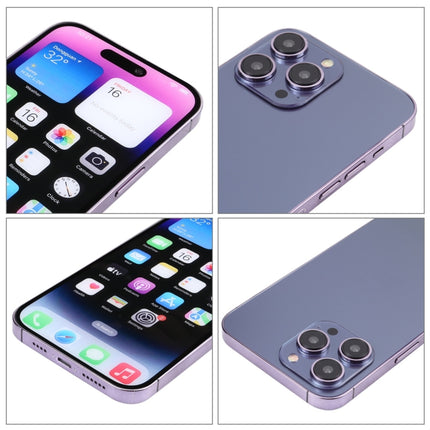 For iPhone 14 Pro Color Screen Non-Working Fake Dummy Display Model (Deep Purple)-garmade.com