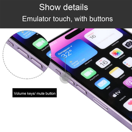 For iPhone 14 Pro Color Screen Non-Working Fake Dummy Display Model (Deep Purple)-garmade.com