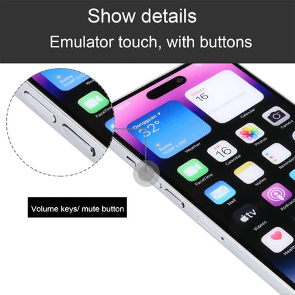 For iPhone 14 Pro Color Screen Non-Working Fake Dummy Display Model (Silver)-garmade.com