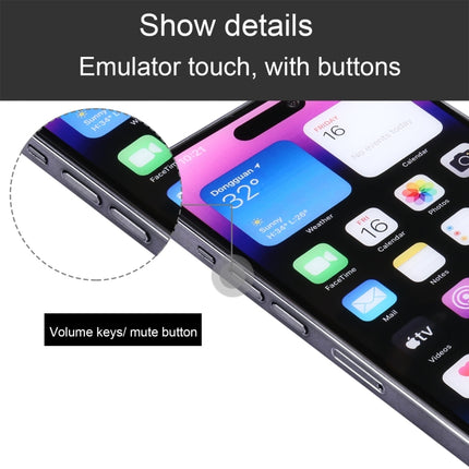 For iPhone 14 Pro Max Color Screen Non-Working Fake Dummy Display Model (Space Black)-garmade.com