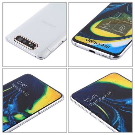 For Galaxy A80 Original Color Screen Non-Working Fake Dummy Display Model (White)-garmade.com