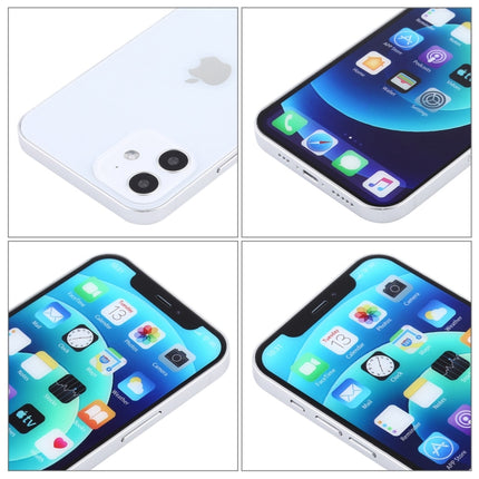 For iPhone 12 Color Screen Non-Working Fake Dummy Display Model(White)-garmade.com